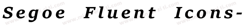 Segoe Fluent Icons字体转换